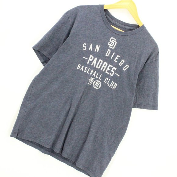 MLB T-Shirt Men's Large L Casual San Diego Short Sleeve Big Logo Graphic Cotton - Picture 3 of 8